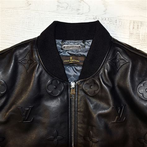 louis vuitton mens leather jacket|louis vuitton men's bomber jacket.